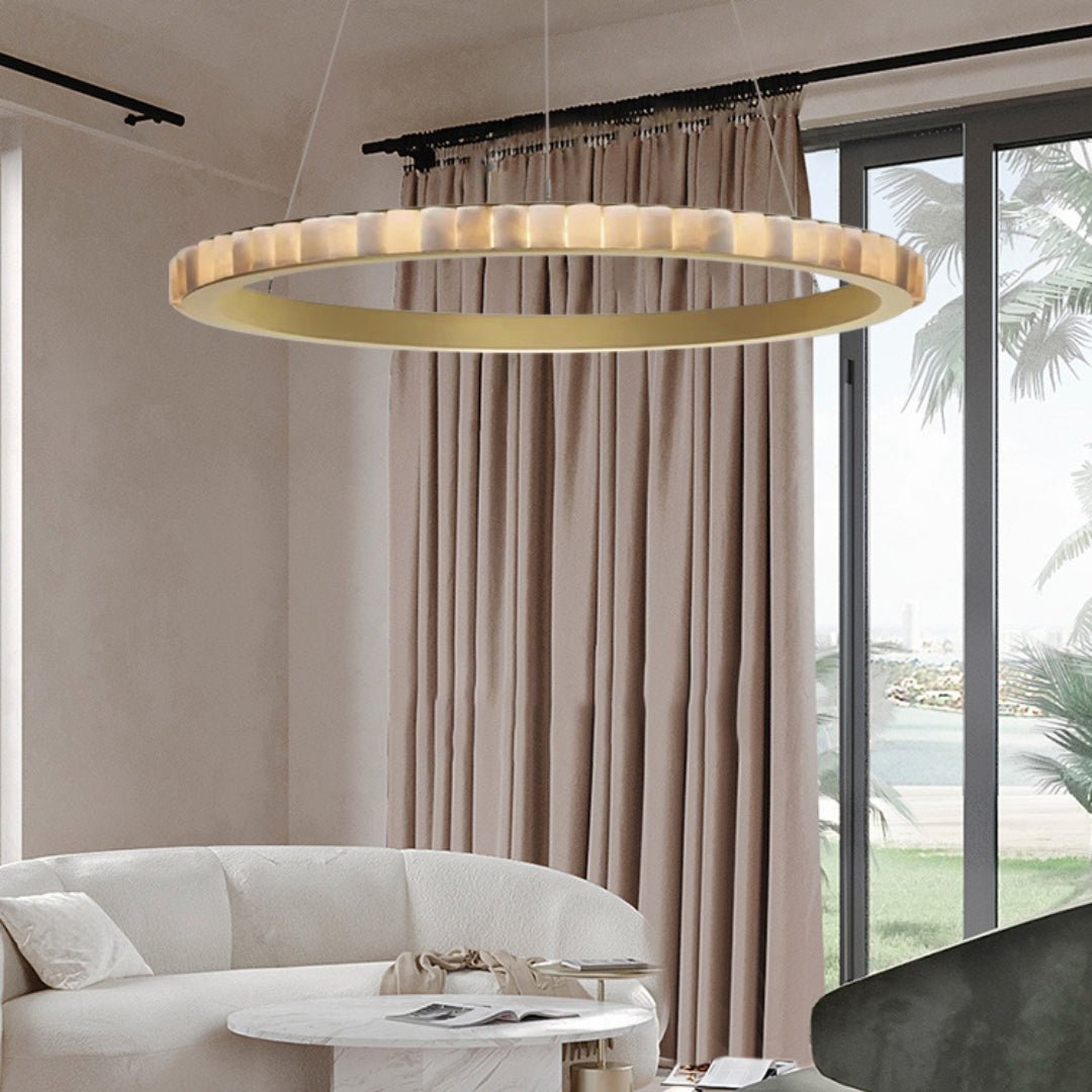 Alabaster Avalon Halo Chandelier – product view 34
