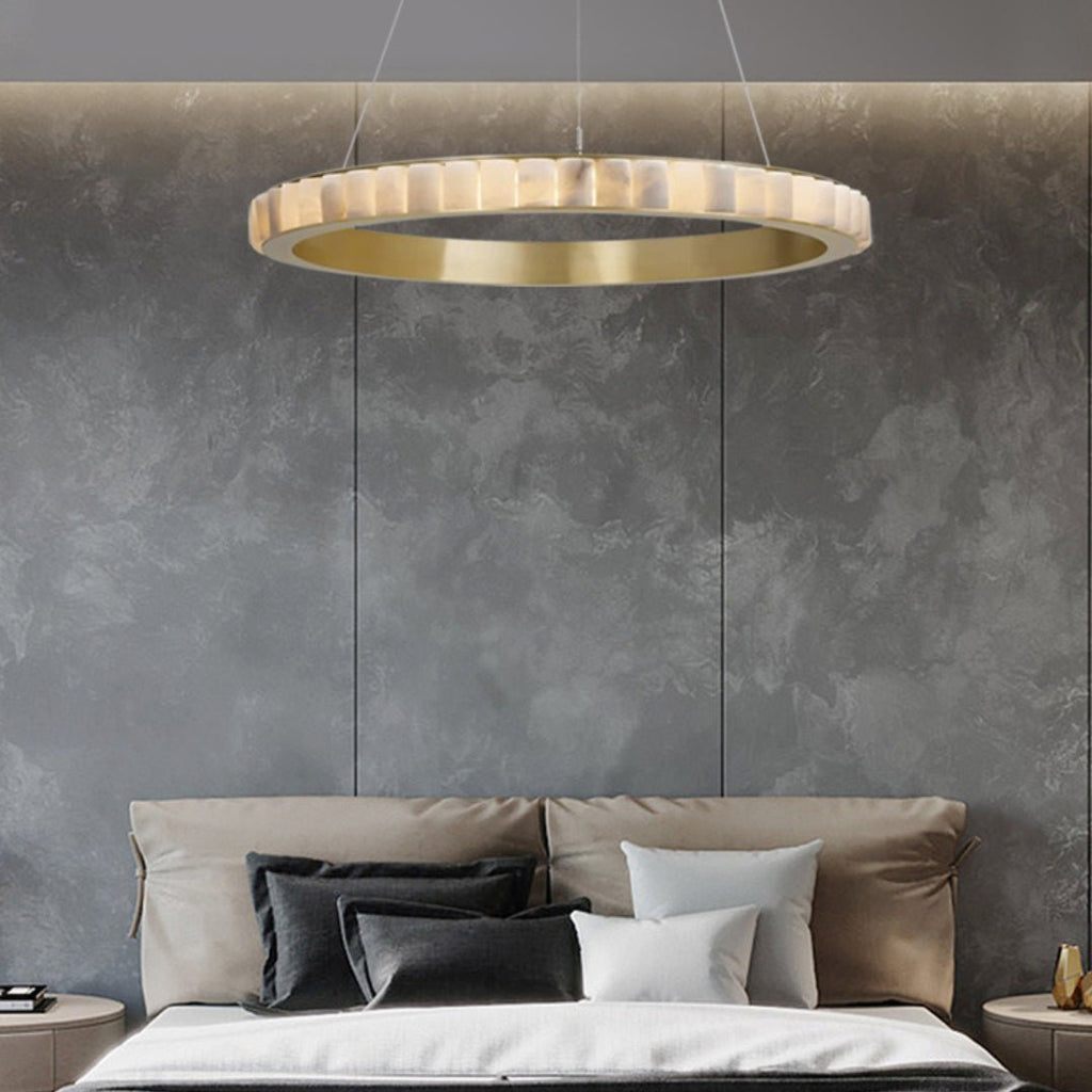 Alabaster Avalon Halo Chandelier – product view 36