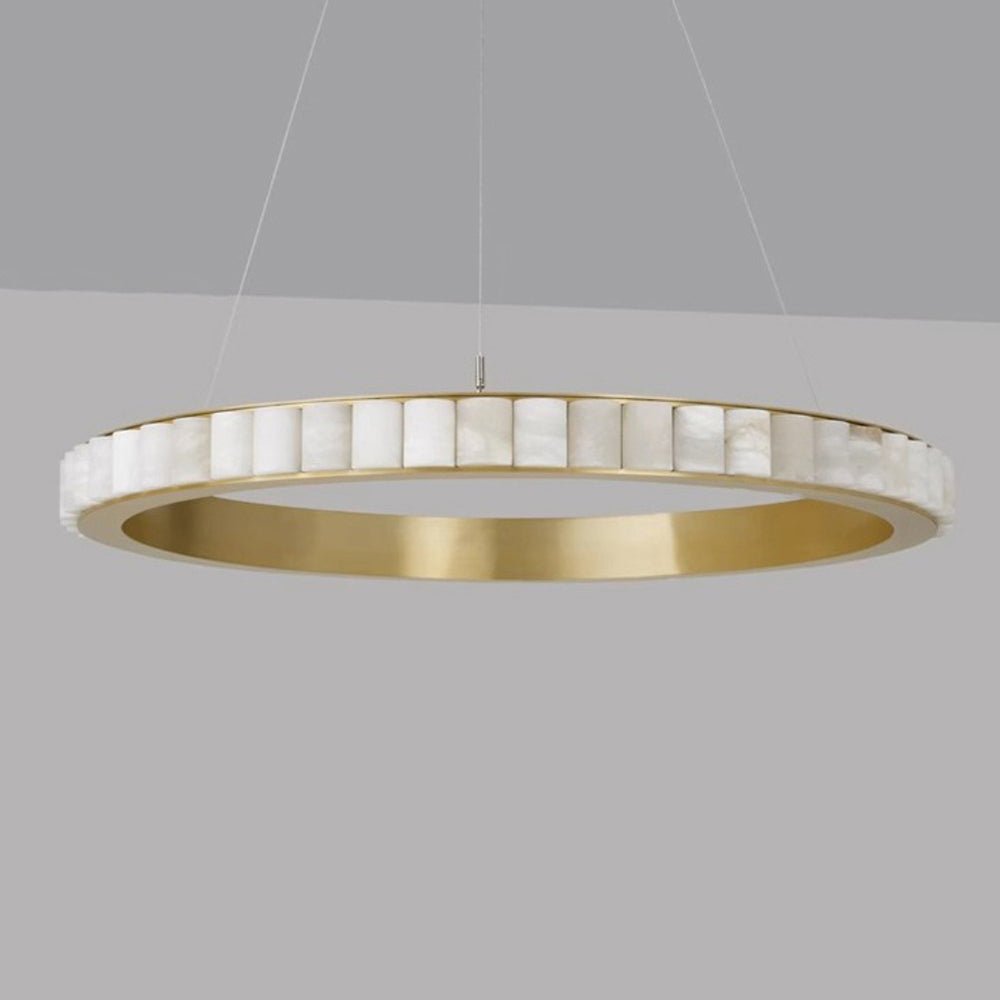 Alabaster Avalon Halo Chandelier – product view 38
