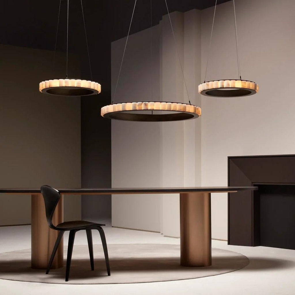 Alabaster Avalon Halo Chandelier – product view 49