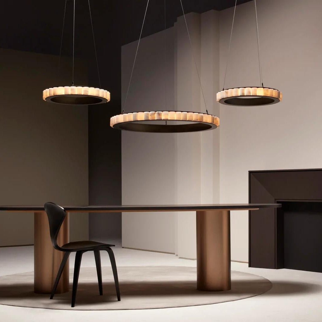 Alabaster Avalon Halo Chandelier – product view 49