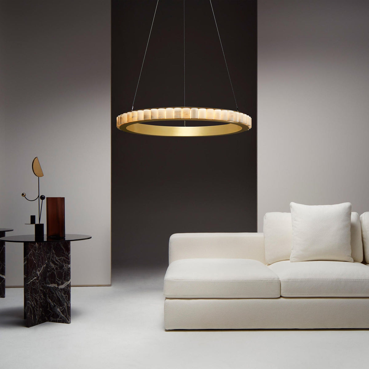 Alabaster Avalon Halo Chandelier – product view 52