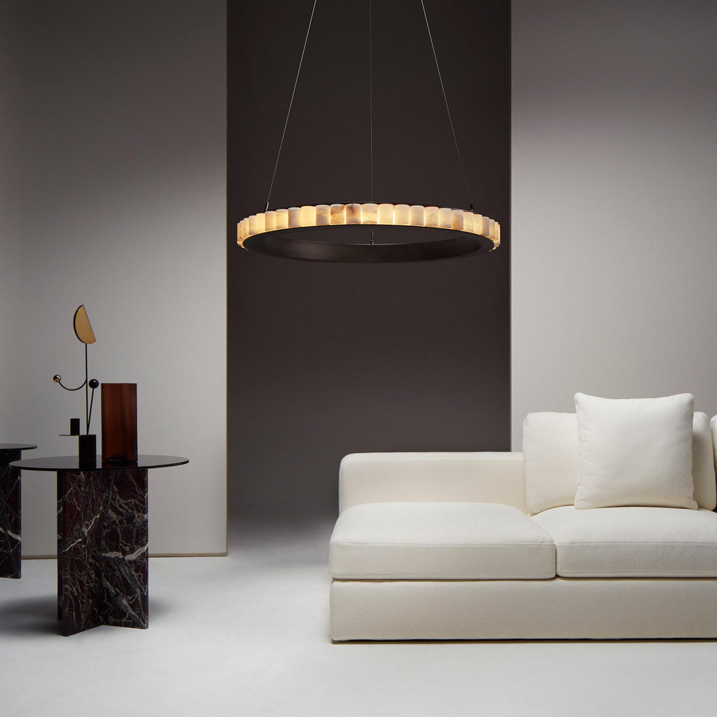 Alabaster Avalon Halo Chandelier – product view 53