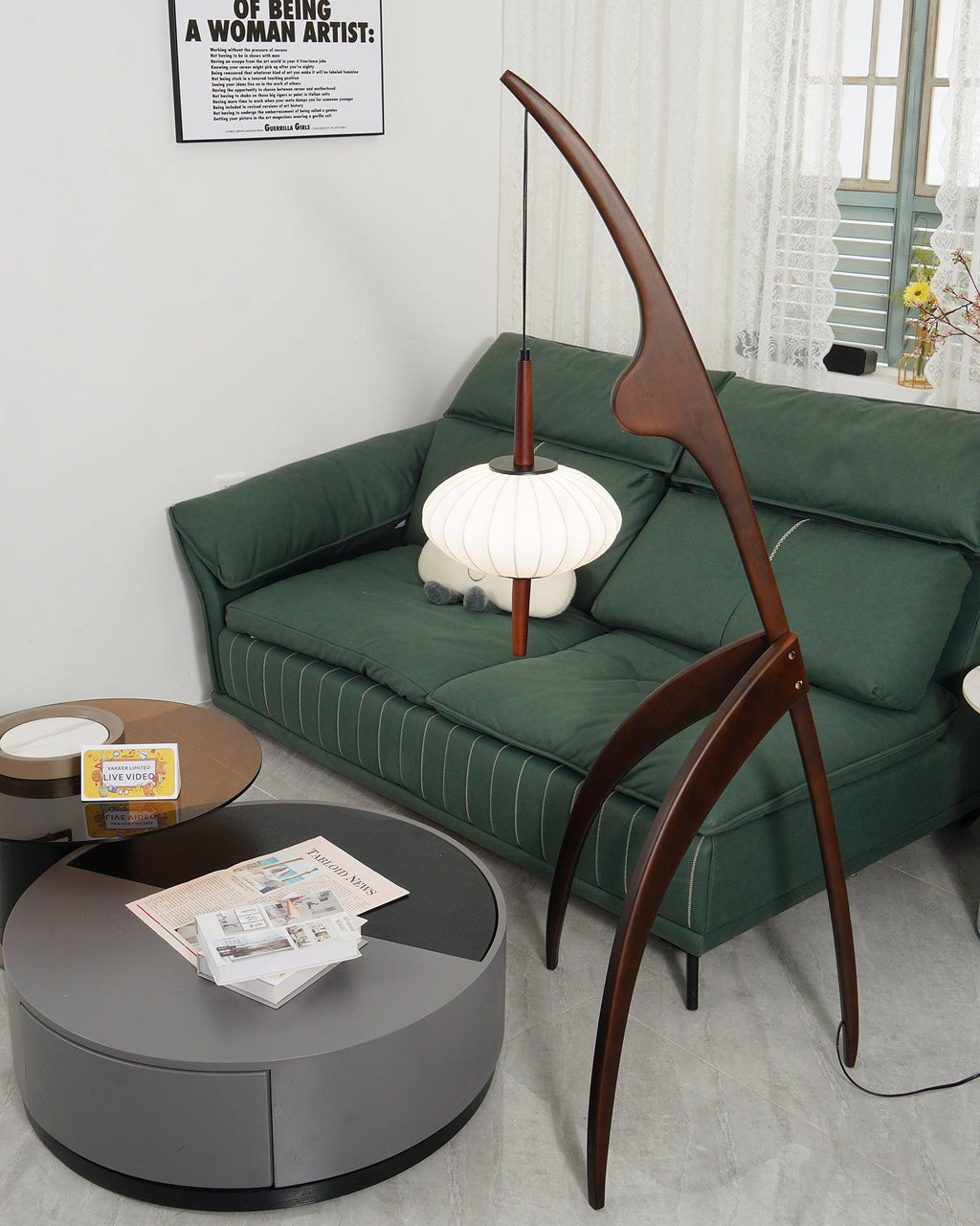 Mante Religieuse Wood Floor Lamp — product view 4
