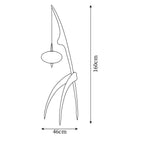 Mante Religieuse Wood Floor Lamp — product view 5
