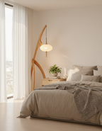 Mante Religieuse Wood Floor Lamp — product view 12