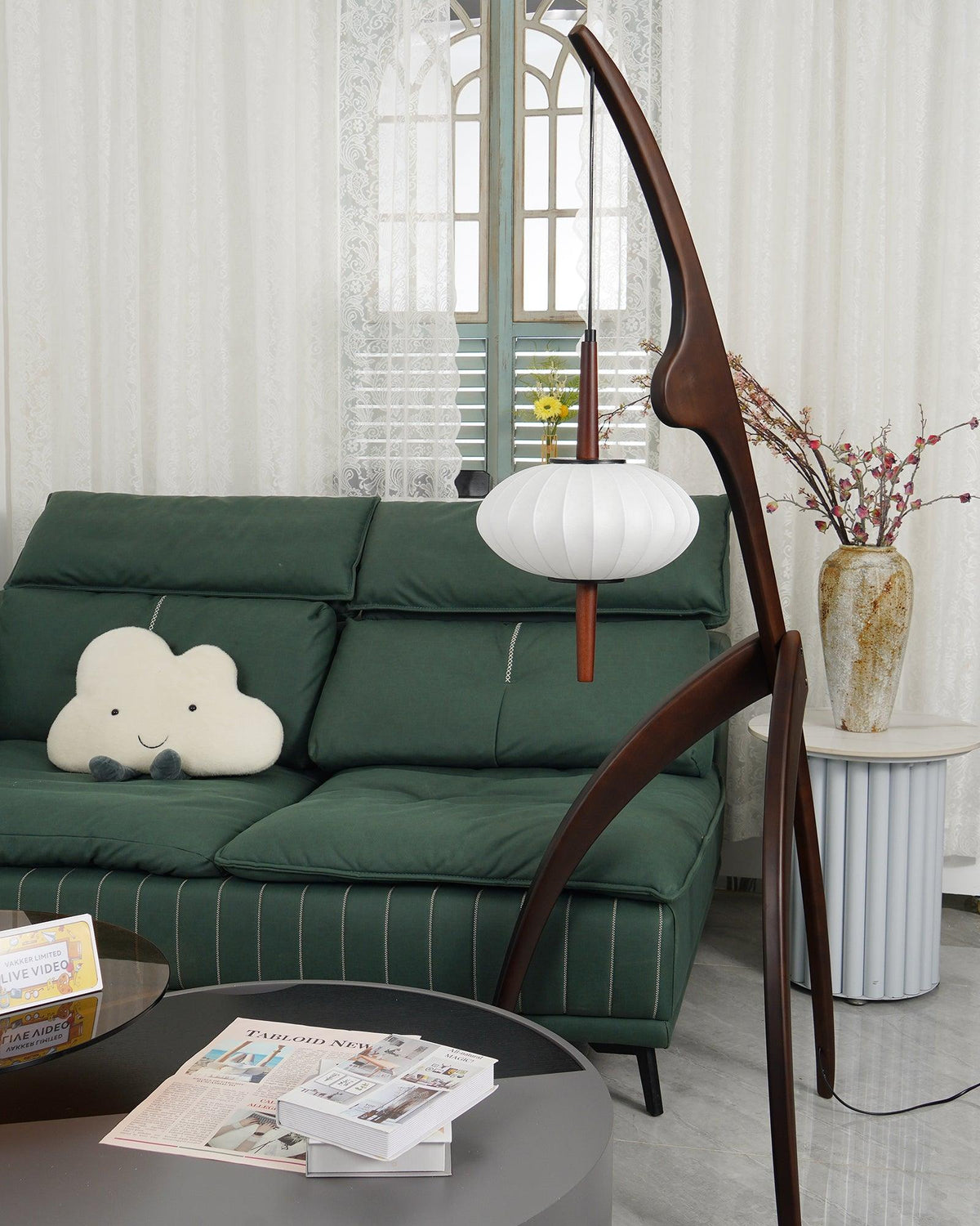Mante Religieuse Wood Floor Lamp — product view 15