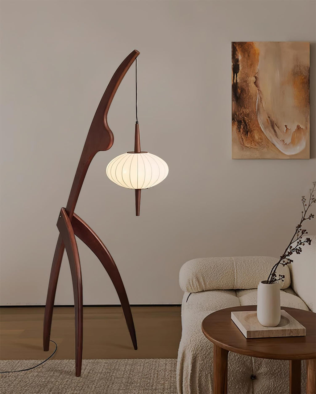 Mante Religieuse Wood Floor Lamp — product view 16
