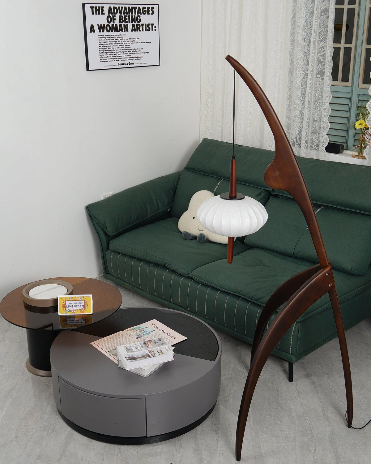 Mante Religieuse Wood Floor Lamp — product view 20