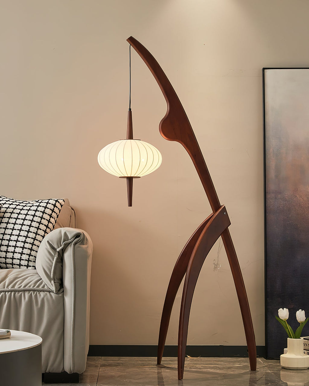 Mante Religieuse Wood Floor Lamp — product view 21