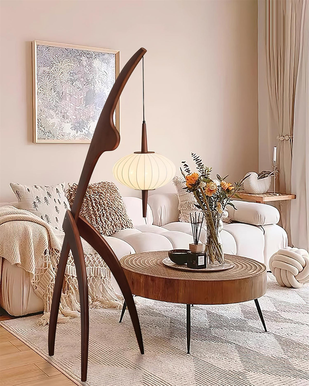 Mante Religieuse Wood Floor Lamp — product view 27