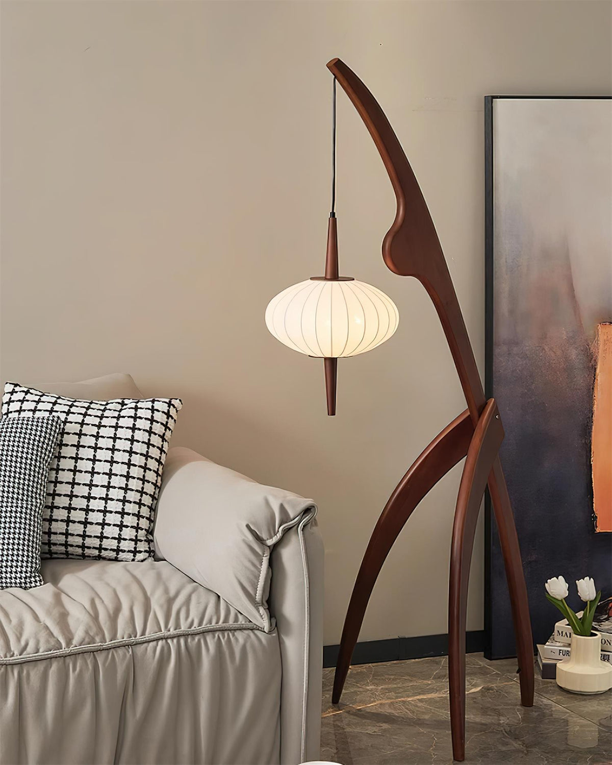 Mante Religieuse Wood Floor Lamp — product view 28