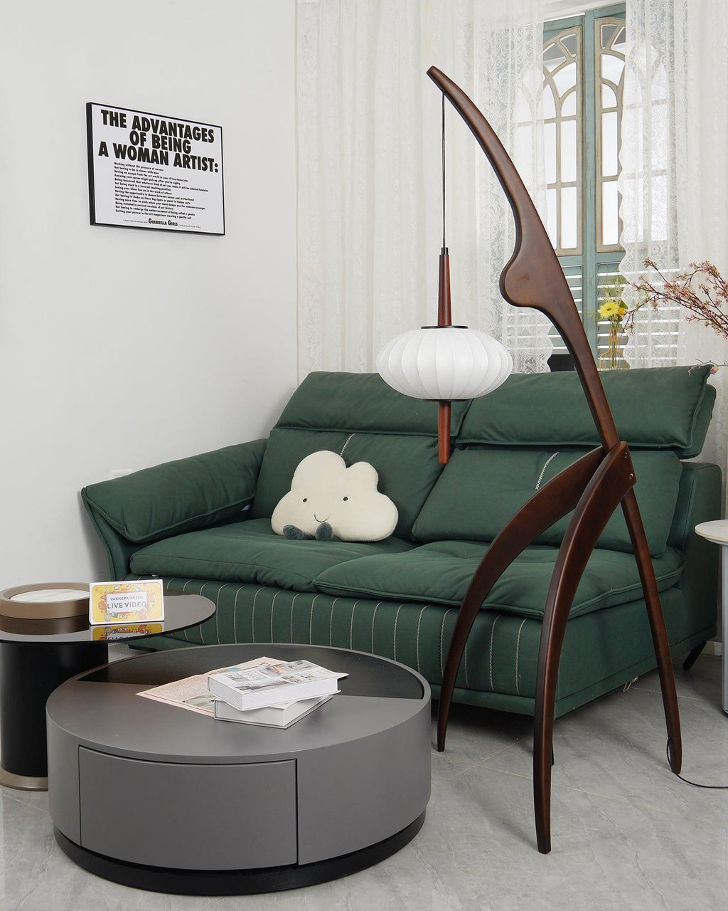 Mante Religieuse Wood Floor Lamp — product view 30