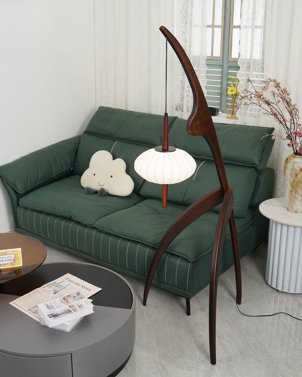 Mante Religieuse Wood Floor Lamp — product view 35