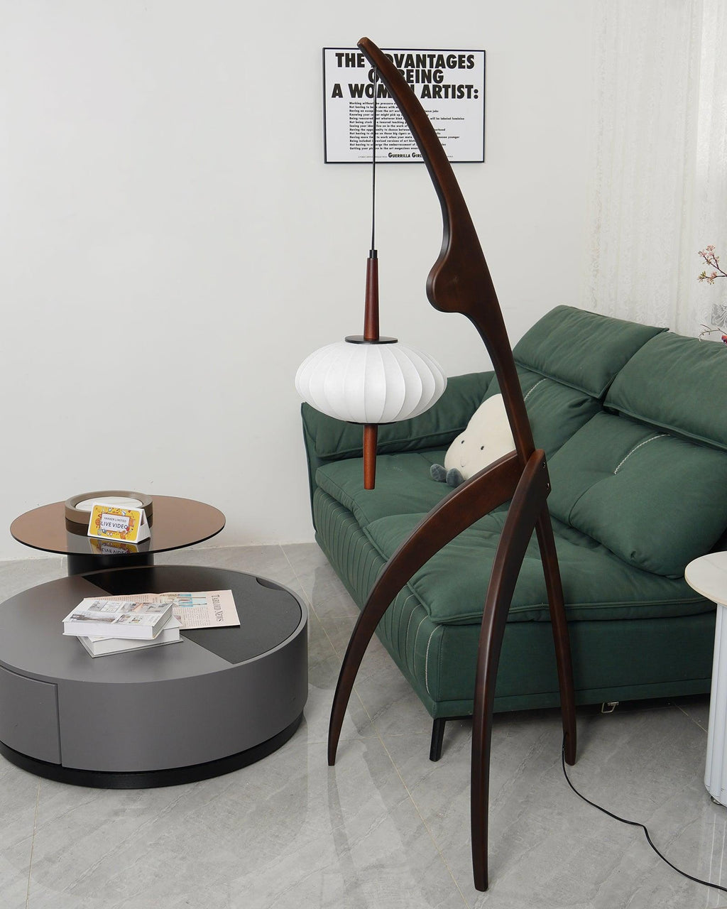 Mante Religieuse Wood Floor Lamp — product view 45