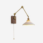 Silverton Swing Arm Wood Wall Lamp — product view 1