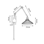 Silverton Swing Arm Wood Wall Lamp — product view 5