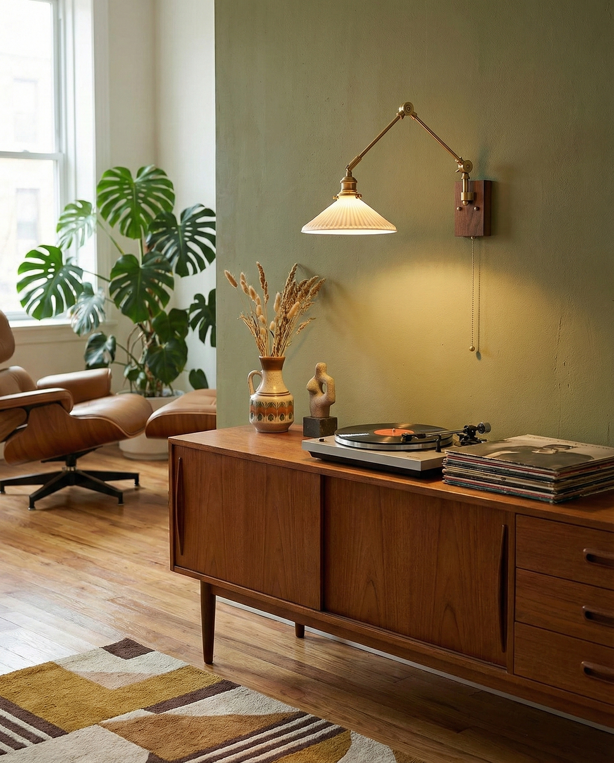 Silverton Swing Arm Wood Wall Lamp — product view 7