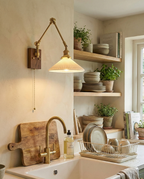 Silverton Swing Arm Wood Wall Lamp — product view 9