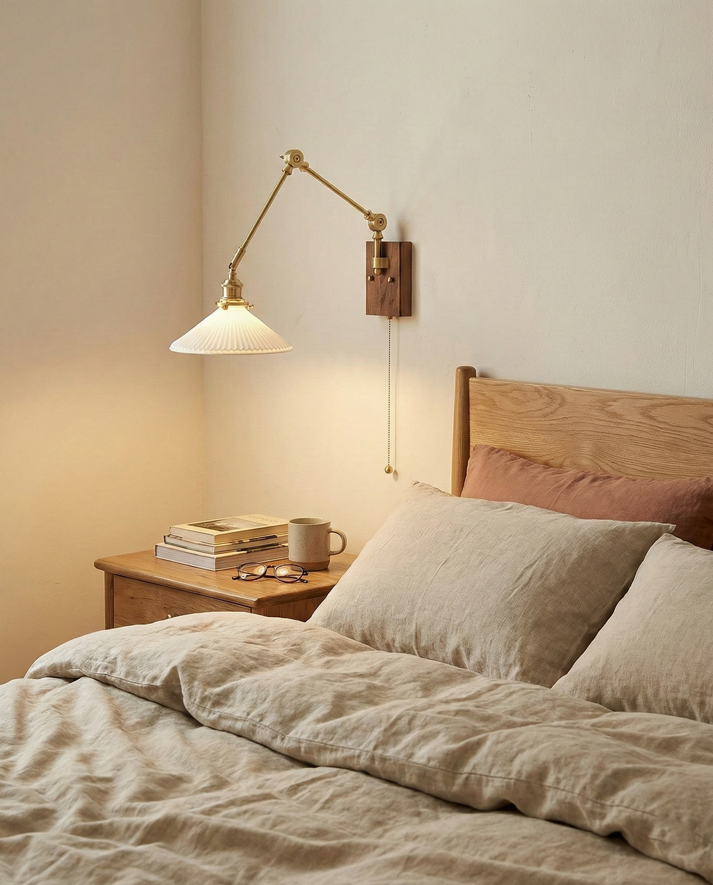 Silverton Swing Arm Wood Wall Lamp — product view 10