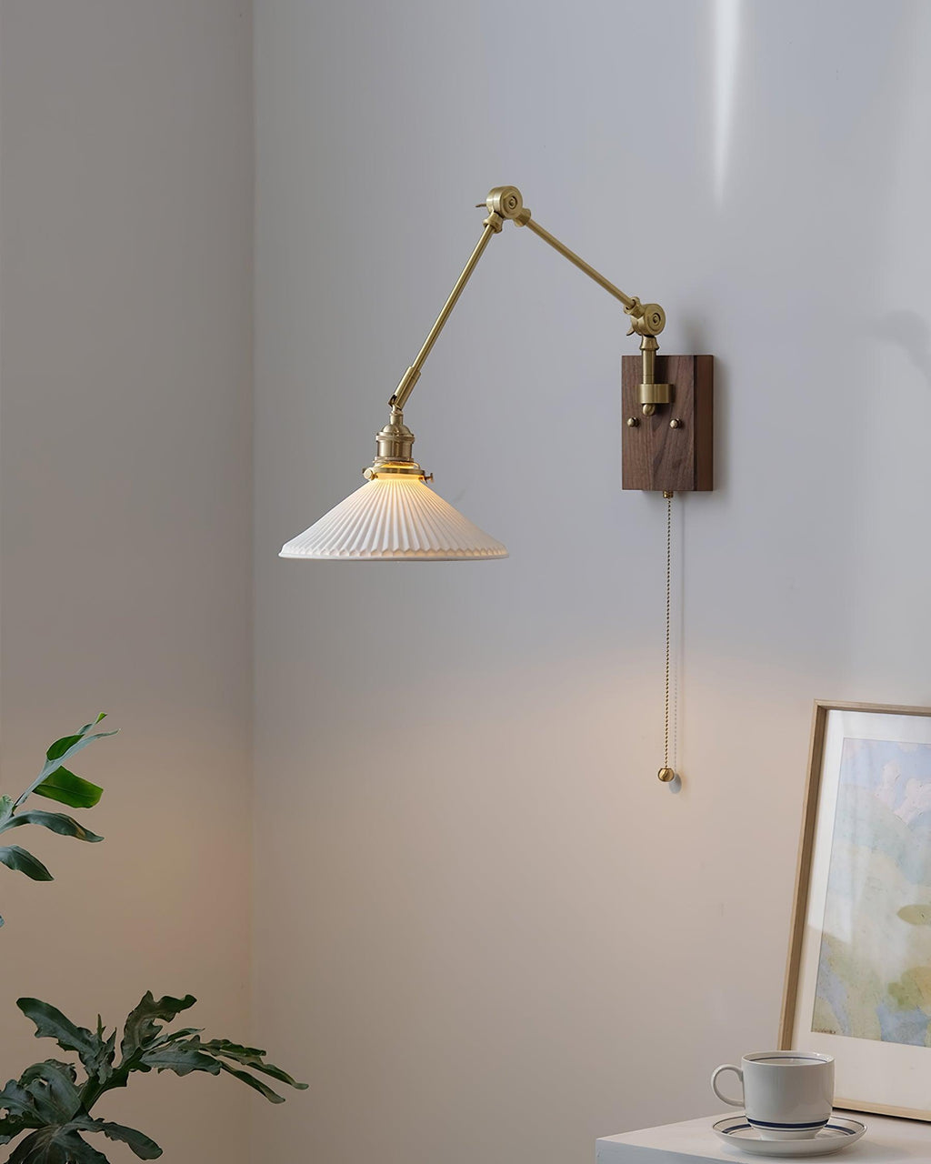 Silverton Swing Arm Wood Wall Lamp — product view 13