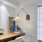 Silverton Swing Arm Wood Wall Lamp — product view 16