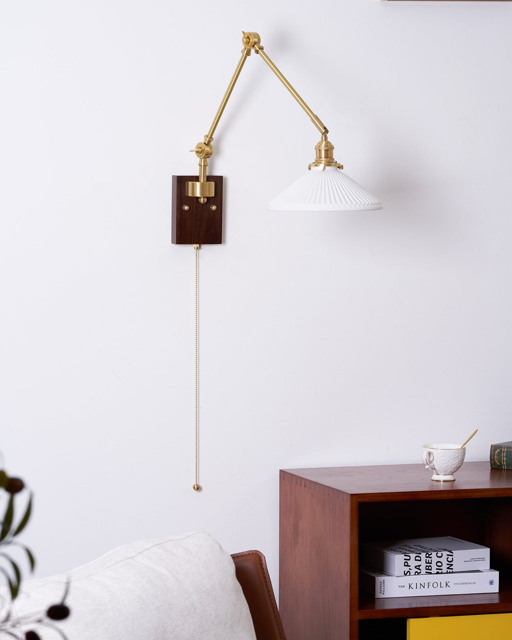 Silverton Swing Arm Wood Wall Lamp — product view 26