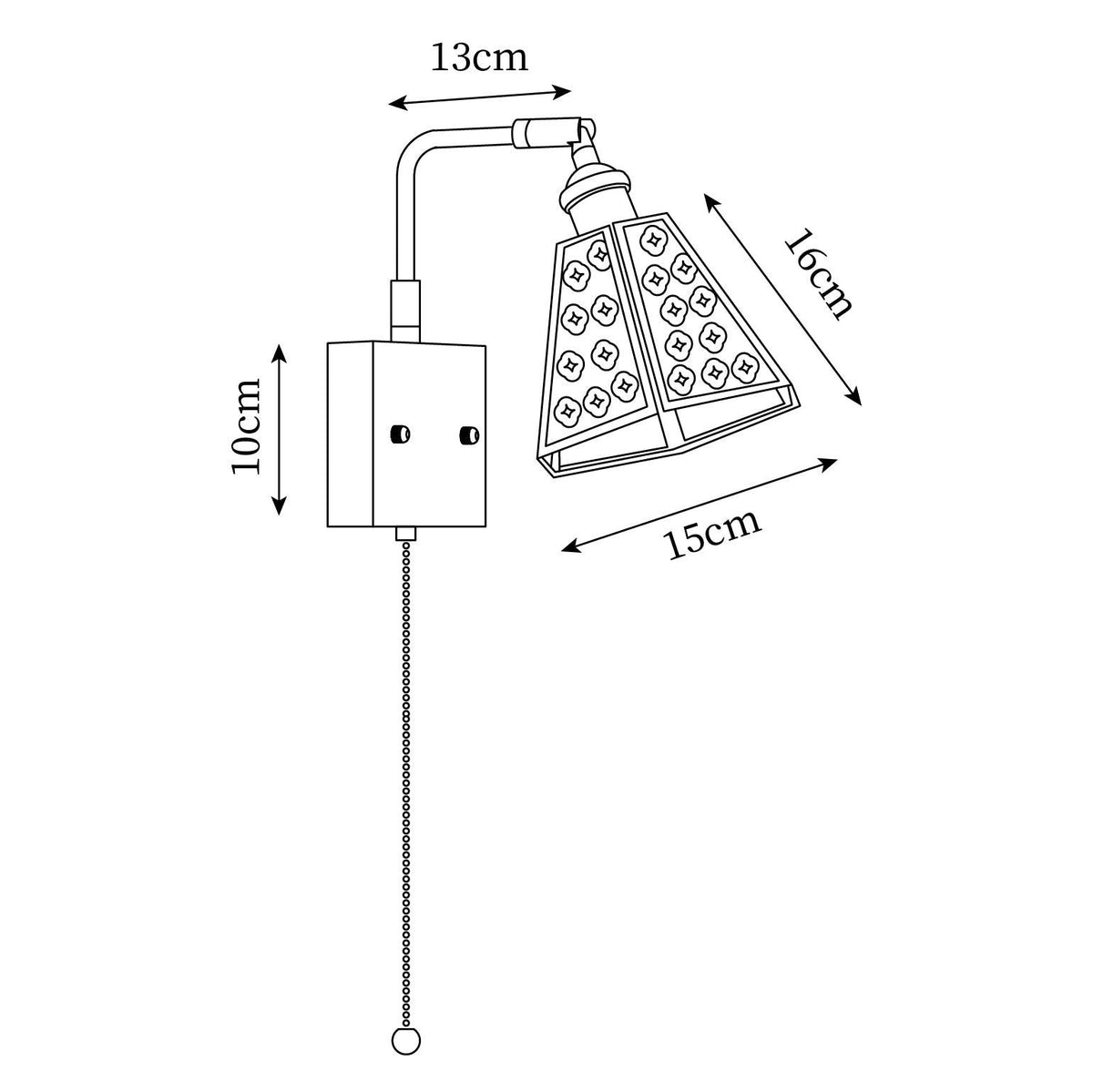 Simone Glass Wall Lamp — product view 7