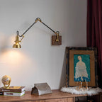 Kane Swing Arm Wood Wall Lamp — product view 2