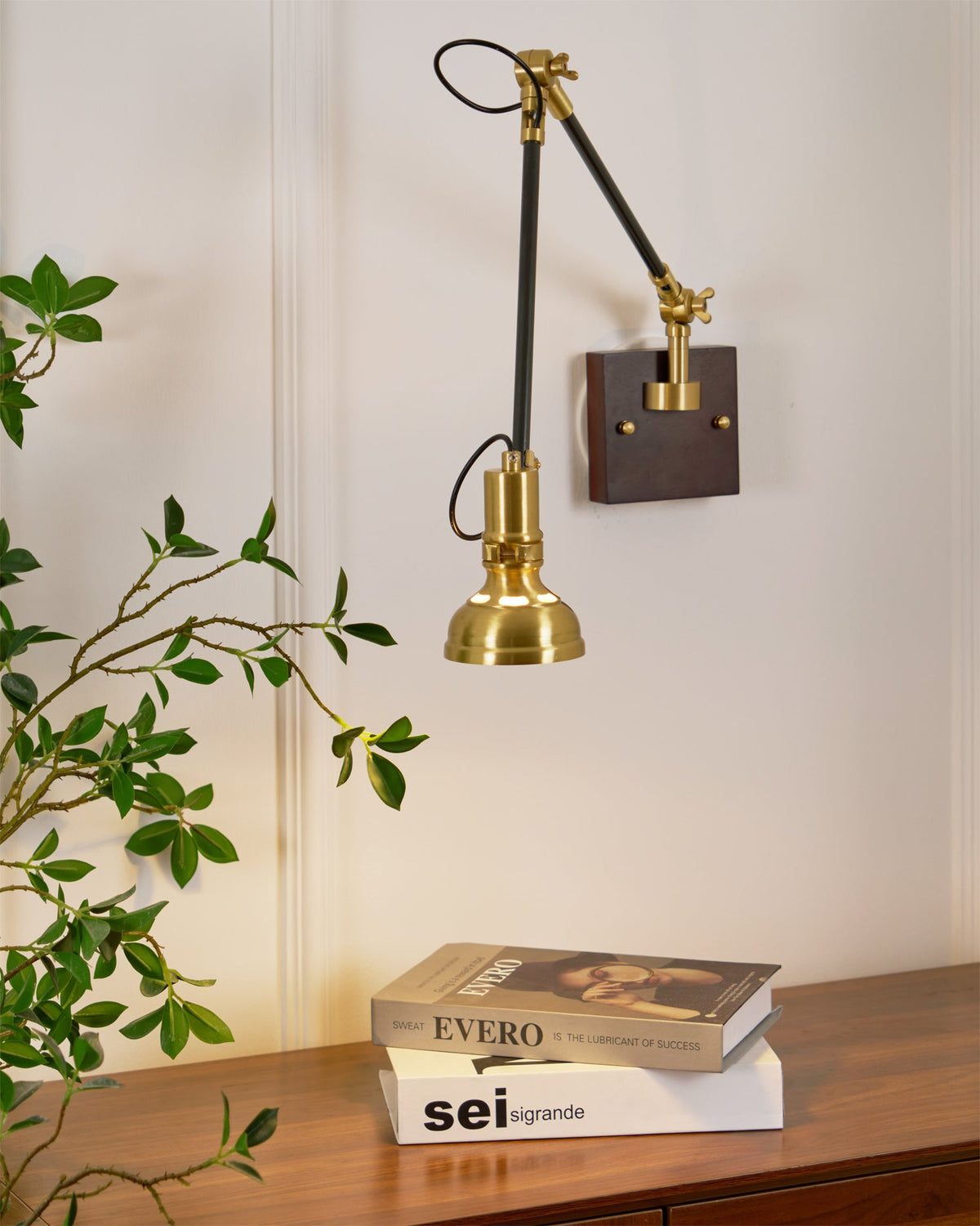 Kane Swing Arm Wood Wall Lamp — product view 15