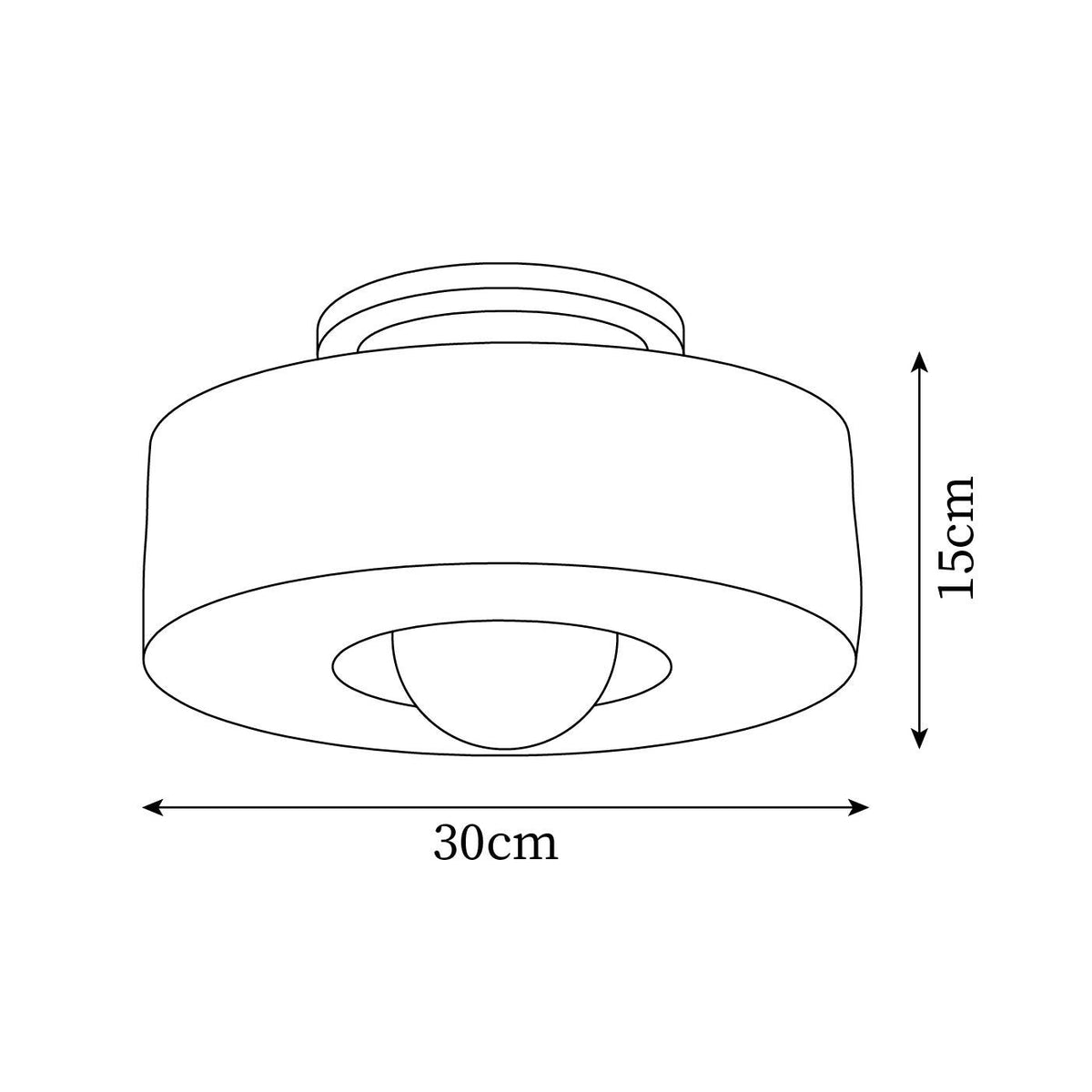 Carneros Glass Ceiling Lamp — product view 5