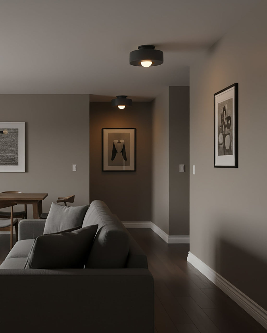 Carneros Glass Ceiling Lamp — product view 10