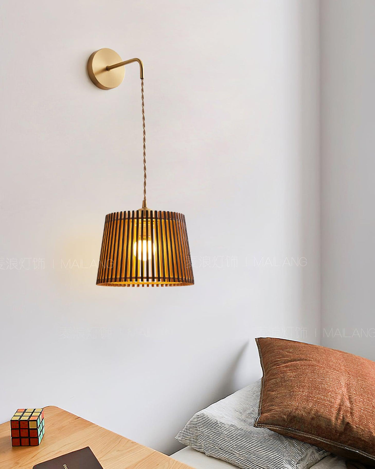 Kitami Wood Wall Lamp — product view 3