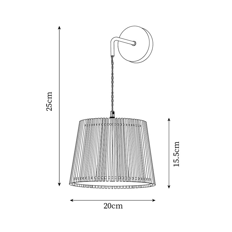 Kitami Wood Wall Lamp — product view 4