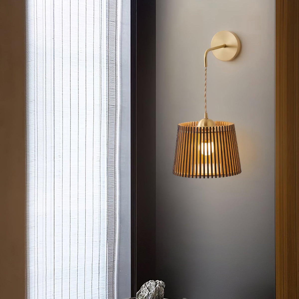 Kitami Wood Wall Lamp — product view 13