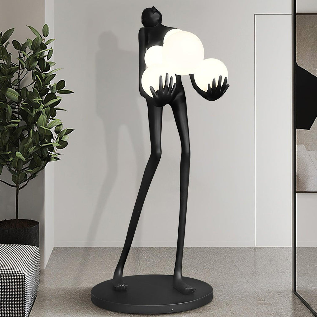 Artistic Figure Glass Floor Lamp — product view 2