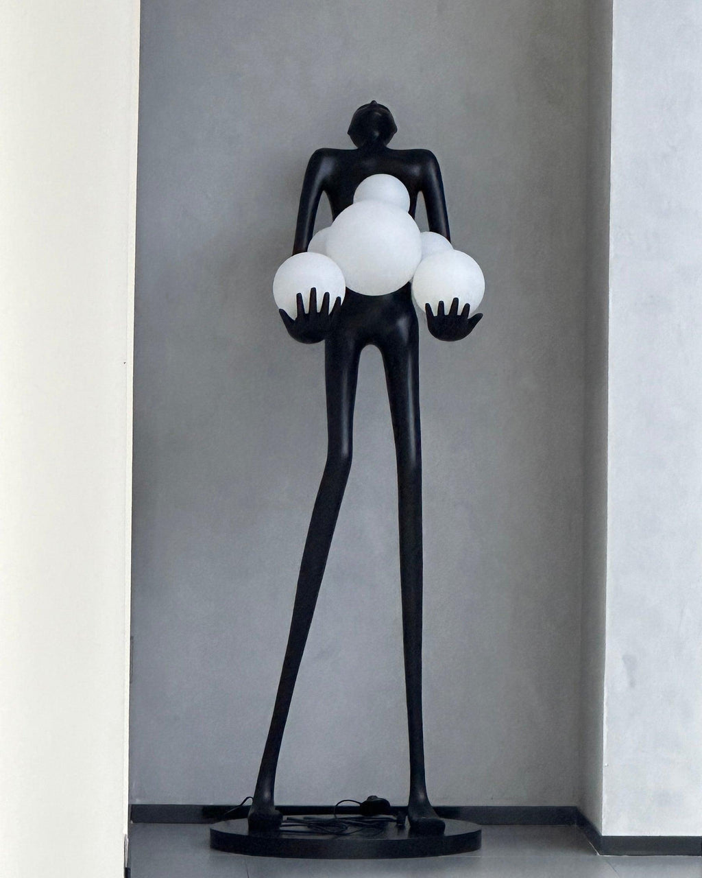 Artistic Figure Glass Floor Lamp — product view 4