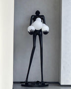 Artistic Figure Glass Floor Lamp — product view 4