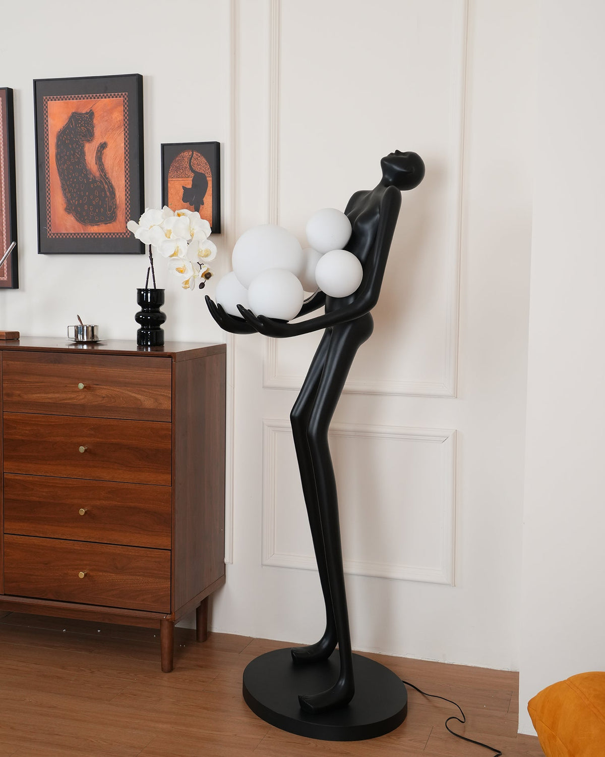 Artistic Figure Glass Floor Lamp — product view 16