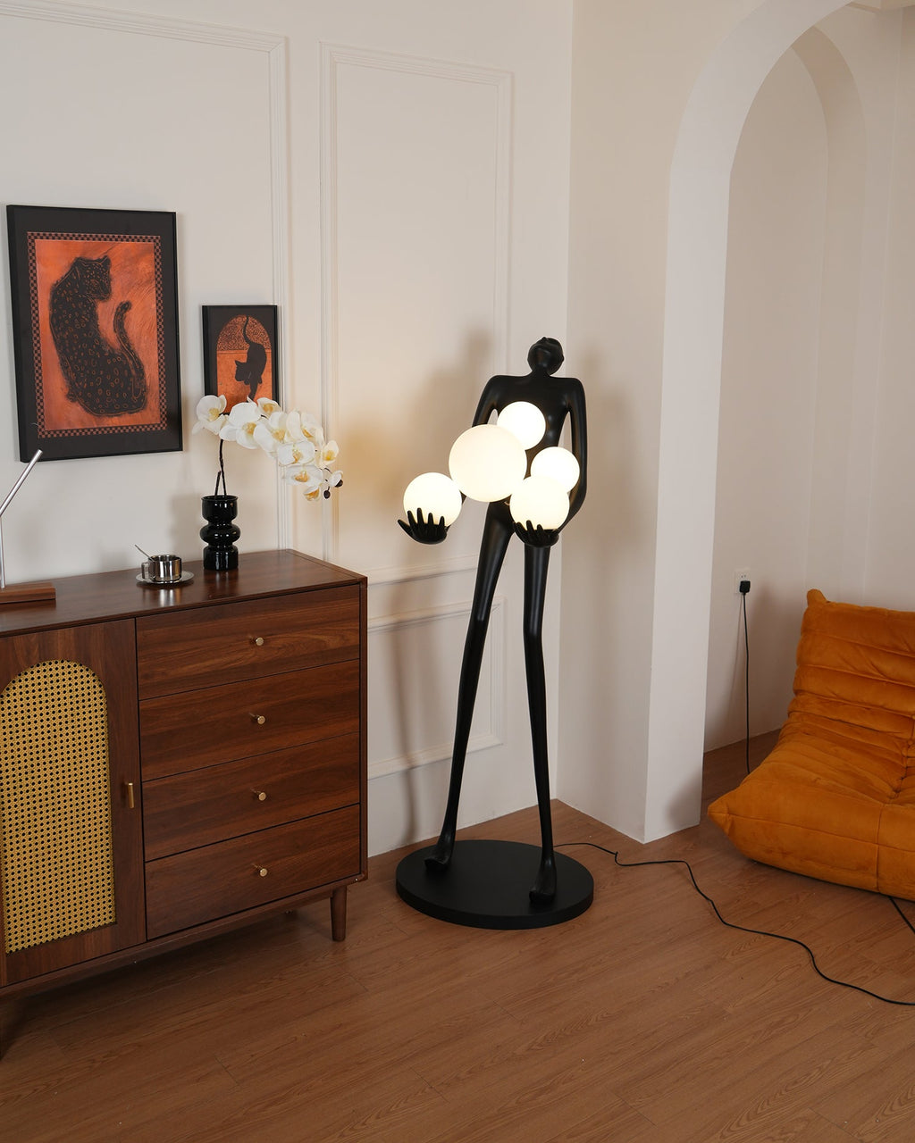 Artistic Figure Glass Floor Lamp — product view 18