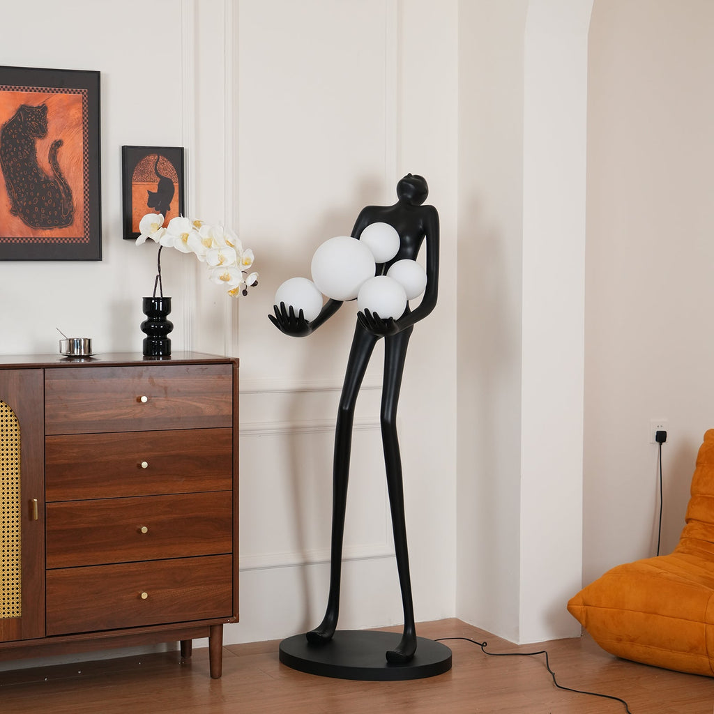 Artistic Figure Glass Floor Lamp — product view 19