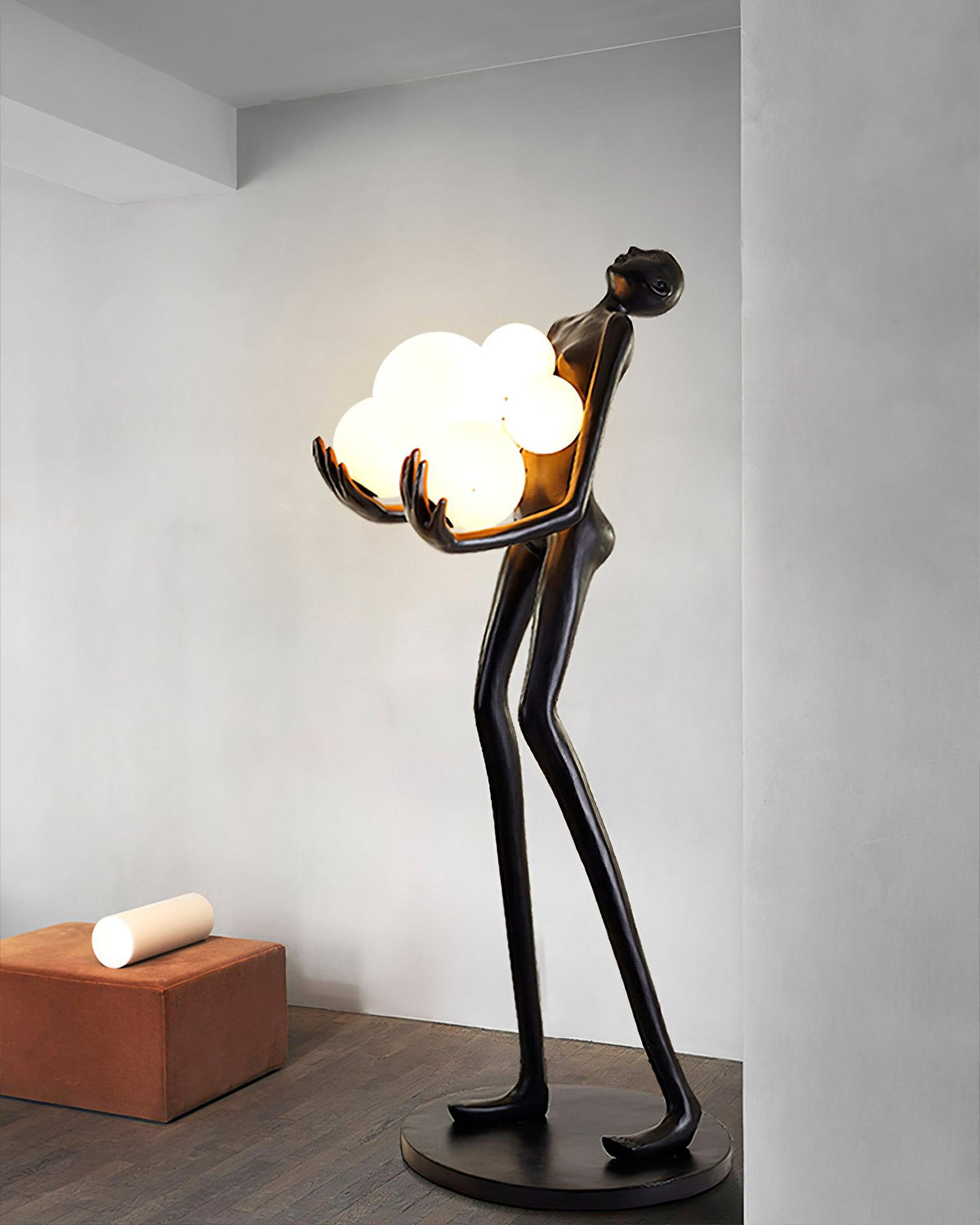 Artistic Figure Glass Floor Lamp — product view 25