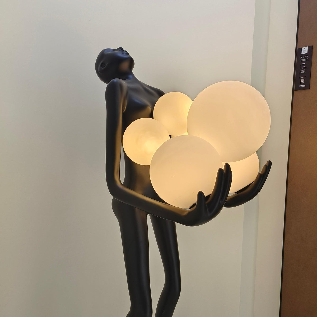 Artistic Figure Glass Floor Lamp — product view 27