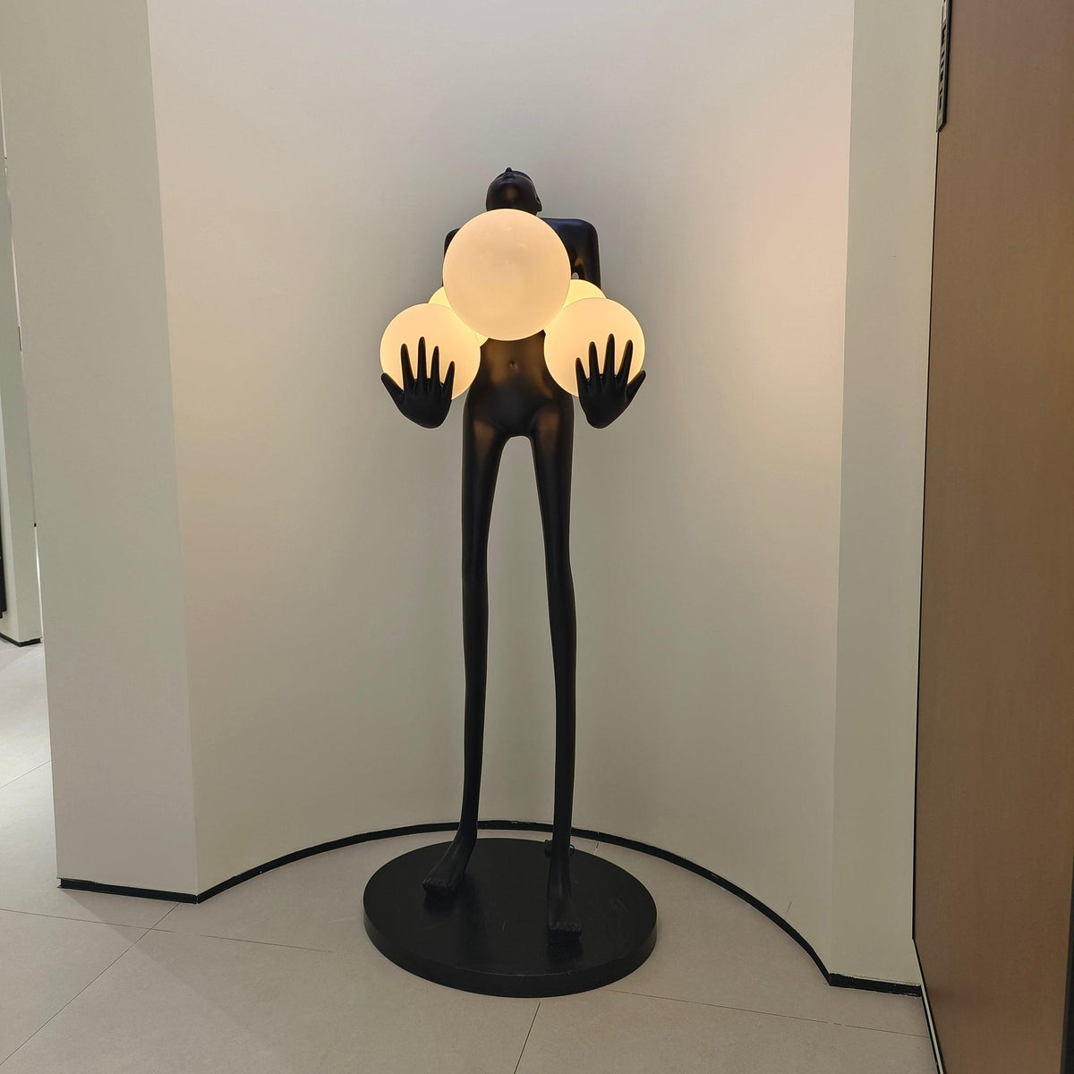 Artistic Figure Glass Floor Lamp — product view 30