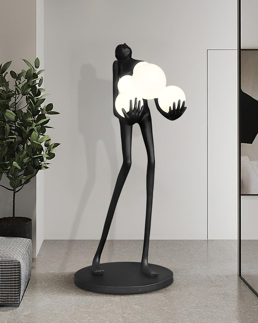 Artistic Figure Glass Floor Lamp — product view 33
