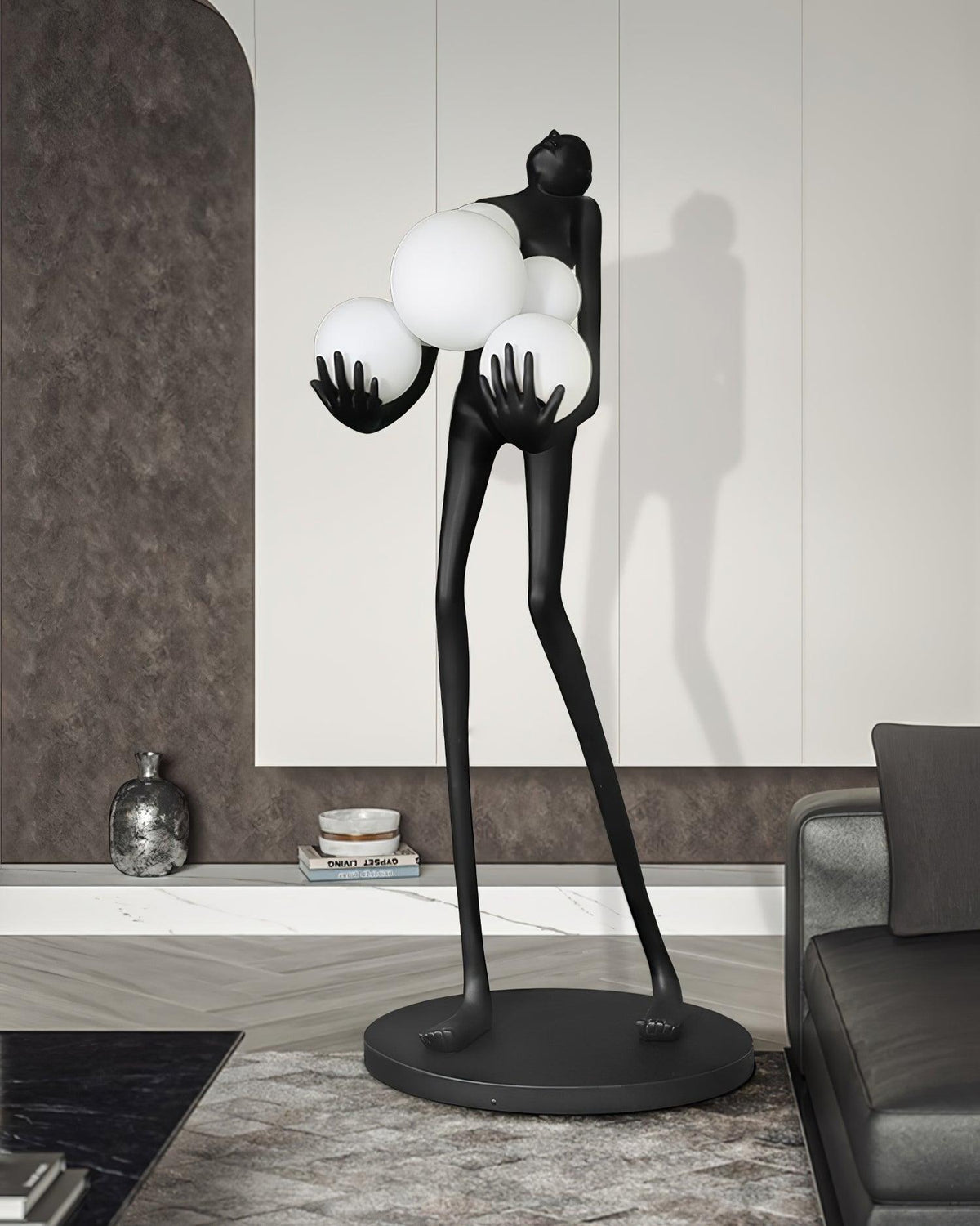Artistic Figure Glass Floor Lamp — product view 36