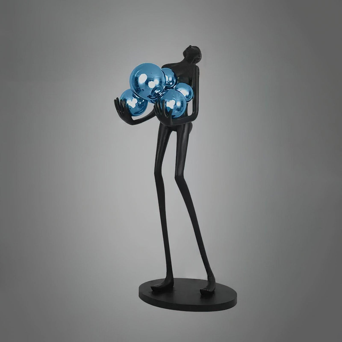Artistic Figure Glass Floor Lamp — product view 45