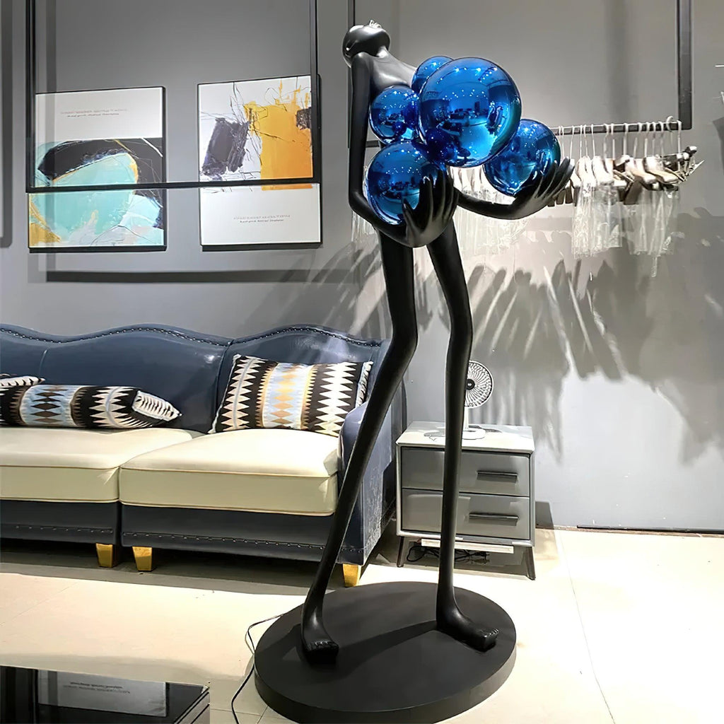Artistic Figure Glass Floor Lamp — product view 46