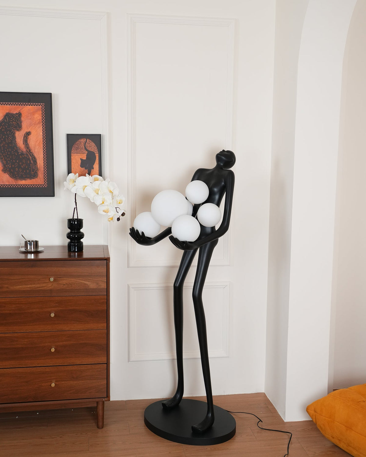 Artistic Figure Glass Floor Lamp — product view 48