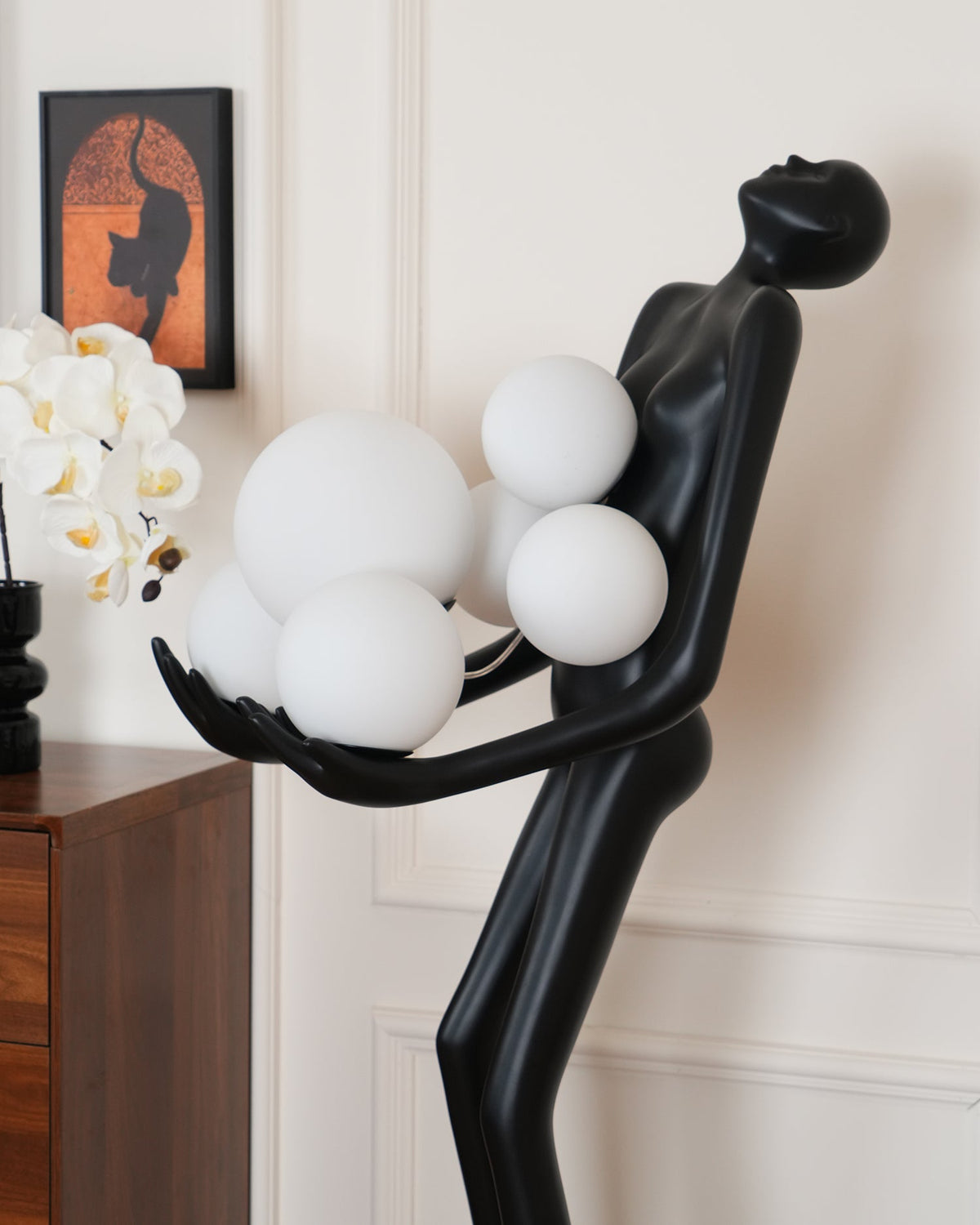 Artistic Figure Glass Floor Lamp — product view 49